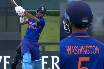 அடுத்தடுத்து சரிந்த விக்கெட்டுகள்! ஒற்றை ஆளாய் தூக்கி நிறுத்திய தமிழக வீரர் வாஷிங்டன் சுந்தர்