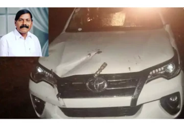 அந்தியூரில் பயங்கர கார் விபத்து - திமுக எம்.எல்.ஏ.வுக்கு எலும்பு முறிவு