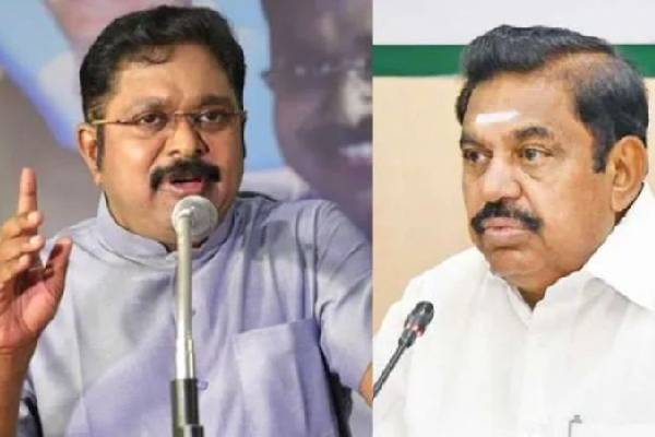 ttv dhinakaran - edappadi palanisamy