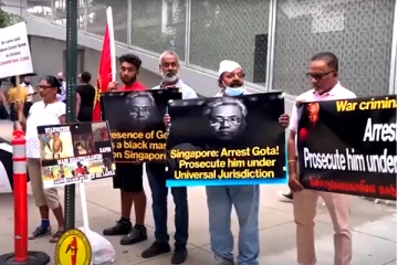 கோட்டாபயவை கைது செய்யுங்கள்! உலகெங்கிலும் தமிழர்கள் பேரணி