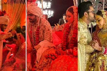 ஹன்சிகாவுக்கு தாலி கட்ட வீரவாளுடன் வந்த மாப்பிள்ளை! வெளியான திருமண புகைப்படங்கள்