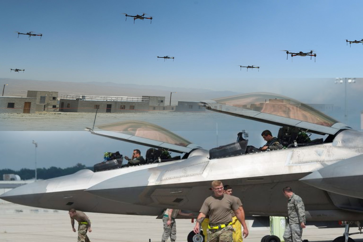 அமெரிக்காவை அதிர வைத்த மர்ம ட்ரோன்கள்; விமானப்படைதள வான்பரப்பில் 4 மணி நேரம் பறந்ததால் பரபரப்பு! | Drone Swarms Us Air Force Base Airspace Four Hours