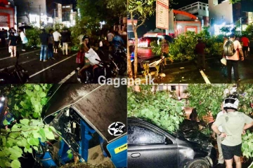 ගසක අත්තක් කඩා වැටී සිදු වූ බිහිසුණු අනතුරේ අලුත්ම තත්ත්වය..(PHOTOS)