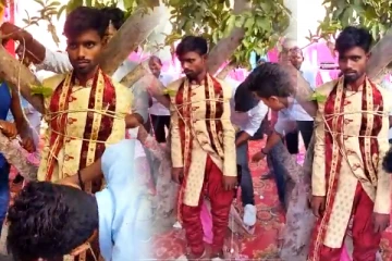 இதெல்லாம் ஒரு குத்தமாடா? தாலிகட்ட வந்த மாப்பிள்ளைக்கு நேர்ந்த கதி!(Video)