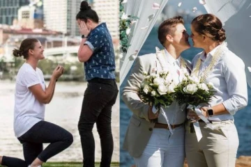 நெருங்கிய தோழியை கரம்பிடித்த வீராங்கனை! வைரலாகும் புகைப்படங்கள்