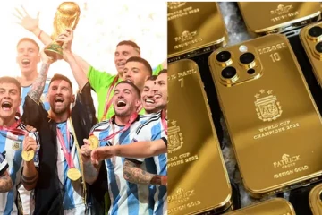 35 பேருக்கு தங்க முலாம் பூசிய ஐபோன்களை பரிசாக வழங்கிய மெஸ்ஸி!