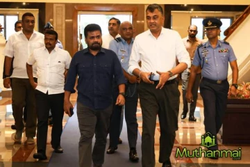 நாட்டின் நிலையை விமானப் படைத் தளத்திற்கு நேரில் சென்று பார்வையிட்ட அநுர