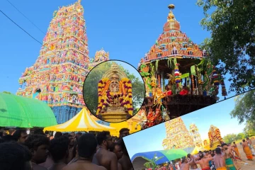 பல்லாயிரக்கணக்கான பக்தர்கள் புடைசூழ தேரிலே எழுந்தருளிய மாமாங்கேஸ்வரர்!