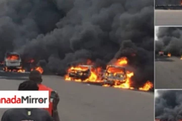 பயங்கரமாக வெடித்து சிதறிய எண்ணெய் டேங்கர் லாரிகள்! ஈரான்-ஆப்கான் எல்லையில் பரபரப்பு