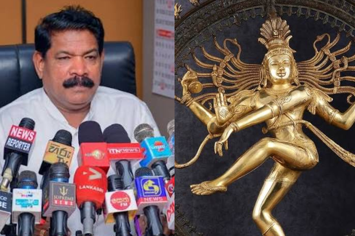 நடராஜர் சிலை சர்ச்சை - கடற்தொழில் அமைச்சர் சந்திரசேகரர் பதவி விலக வேண்டும் | Nataraja Statue At Jaffna International Airport