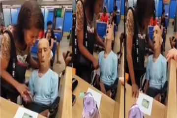 பிணத்தை வைத்து வங்கியில் பணத்தை பெற முயன்ற பெண் - வைரலாகும் அதிர்ச்சி Video!