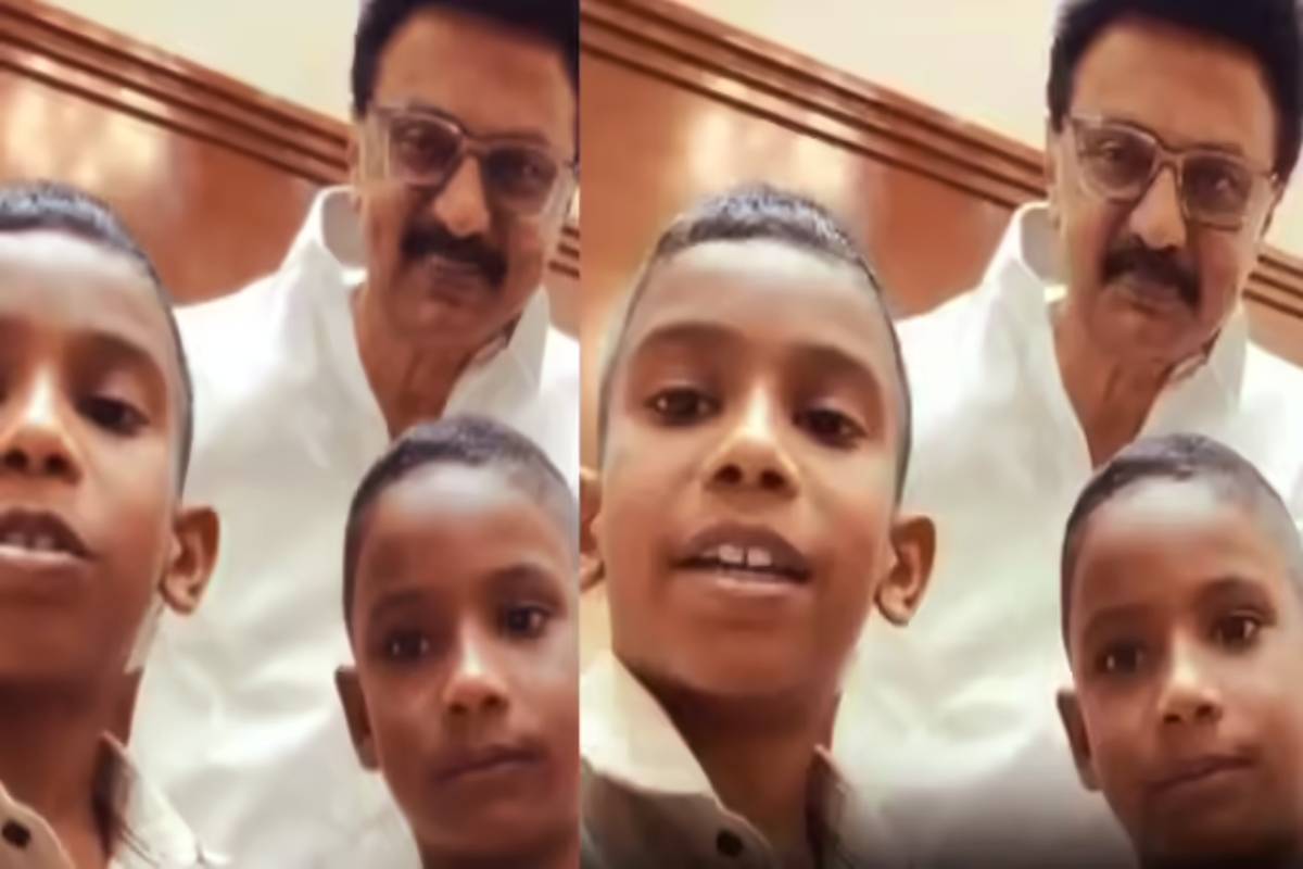 Hi Guys, நான் உங்கள் தேவா.. சிறுவர்களை சந்தித்த முதலமைச்சர் - வைரல் வீடியோ | Instagram Kids Deva And Jeeva Met The Cm Stalin