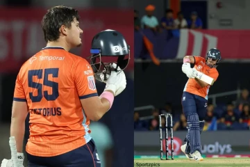 சுக்குநூறாக நொறுங்கிய நிக்கோலஸ் பூரன் அணி: 52 பந்தில் 102 ரன் விளாசிய 20 வயது வீரர்