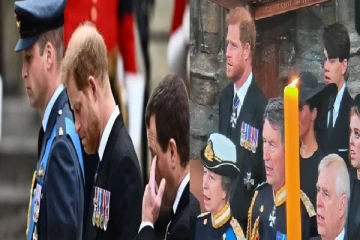 ராணி எலிசபெத் இறுதிச் சடங்கில் இளவரசர் ஹாரி அவமதிக்கும் வகையில் செயல்பட்டாரா  ? : வைரலாகும் புகைப்படம்