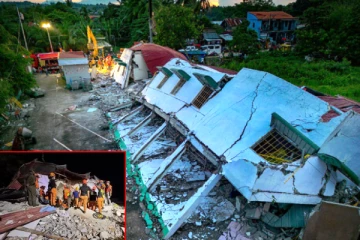 பிலிப்பைன்ஸ் நிலநடுக்கம்: உயிரிழப்பு எண்ணிக்கை 72-ஆக உயர்வு