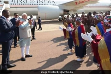 தென் ஆப்பிரிக்காவில் இந்திய பிரதமர் மோடி!