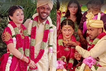 கனடாவில் மலர்ந்த காதல்! அமெரிக்க பெண்ணை தமிழ் முறைப்படி திருமணம் செய்த கோவை இளைஞர்