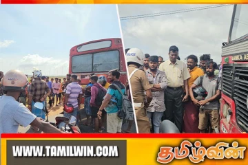 அராலி பாலத்தடியில் மோட்டார் சைக்கிள் மீது அரச பேருந்து மோதி விபத்து