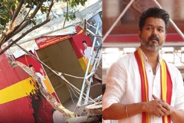 விஜய் கட்சி அலுவலகத்தை அதிகாரிகள் இடித்ததால் பரபரப்பு - என்ன காரணம்?