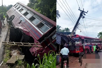 දරුණු මාරක බස් අනතුරු දෙකක්..දෙකම CTB බස් රථ.(PHOTOS)