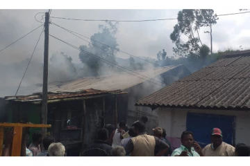 மஸ்கெலியா தோட்ட குடியிருப்பில் தீ விபத்து: 20 வீடுகள் முற்றாக தீக்கிரை