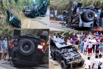 ඩිෆෙන්ඩර් රථයක් තංගල්ලේදී කරනම් ගසයි..රටම සොයන බිහිසුණු අනතුර මෙන්න(PHOTOS).