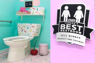 ஐஸ்கிரீம் தீமில் கழிவறை! கனடாவின் சிறந்த ரெஸ்ட்ரூம் விருதை வென்ற சிறிய கடை