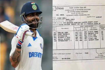 விராட்கோலியின் 10ஆம் வகுப்பு மதிப்பெண் - வைரலாகும் மார்க்‌ஷீட்!