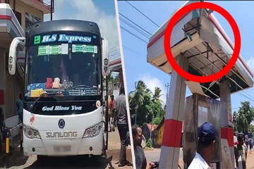 மன்னார் நோக்கி பயணித்த சொகுசு பேரூந்து புத்தளத்தில் விபத்து