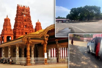 தடைகளை மீறி நல்லூர் ஆலயத்திற்குள் நுழைந்த பௌத்த பிக்குகளின் வாகனம்