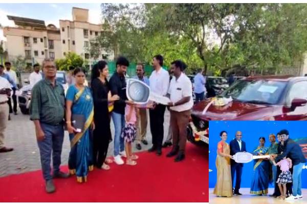 நிறுவனத்துடன் நீண்ட காலமாக பயணிக்கும் ஊழியர்களுக்கு கார் பரிசளித்து அசத்திய ஐடி நிறுவனம்..! - தமிழ்நாடு