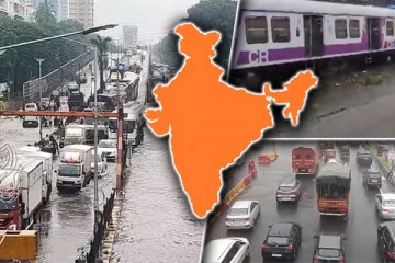 கனமழையால் ஏற்பட்ட வெள்ளம்: மும்பை மற்றும் அசாம் மாநிலங்கள் கடும் பாதிப்பு