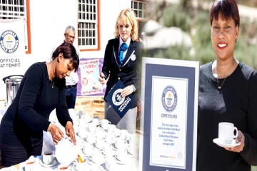 மின்னல் வேகத்தில் தேநீர் தயாரிக்கும் பெண்! கின்னஸ் சாதனை..