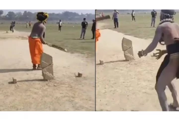 மகா கும்பமேளாவில் கிரிக்கெட் விளையாடிய அகோரிகள் - வைரல் வீடியோ!