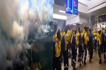 கட்டுக்கடங்காத கனடா காட்டுத்தீ - தென்னாப்பிரிக்க தீயணைப்பு வீரர்களின் செயல்!