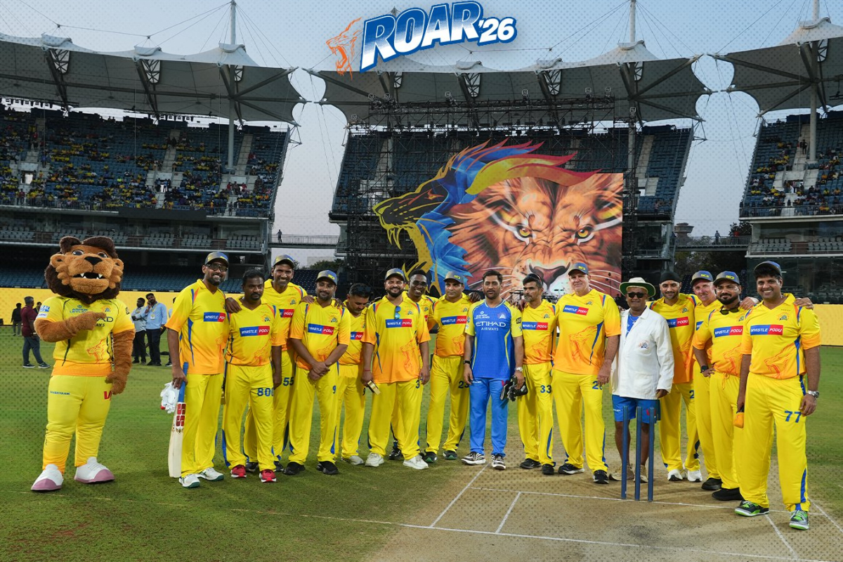 20,800 பேர் குவிந்த ROAR 26 - U19 உலக கோப்பை வென்ற CSK வீரர்களுக்கு நினைவு பரிசு | Csk Roar 2026 Wc Champions Honoured By Dhoni