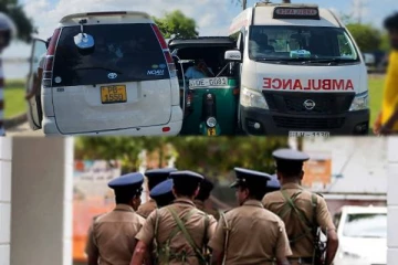 யாழில் விபத்து : இரண்டு வாகனங்களுக்கிடையில் சிக்கிய முச்சக்கரவண்டி