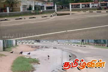 முல்லைத்தீவு நகரில் மின்சார சபைக்கு முன்னால் உள்ள இடையூறு!