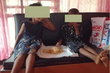 தாயால் கைவிடப்பட்ட சிறுமிகளின் பரிதாப நிலைமை - பொலிஸார் செய்த உதவி