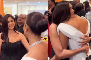 பிரபல நடிகையை கட்டிப்பிடித்து எமோஷனல் ஆன நடிகை மிருணாள்!! வைரல் வீடியோ..