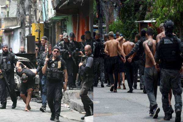 காவல்துறை துப்பாக்கி சூட்டில் 64 பேர் உயிரிழப்பு - 46 பள்ளிகளுக்கு விடுமுறை | Clash In Police Raid Rio De Janeiro 64 Death காவல்துறை துப்பாக்கி சூட்டில் 64 பேர் உயிரிழப்பு - 46 பள்ளிகளுக்கு விடுமுறை | Clash In Police Raid Rio De Janeiro 64 Death