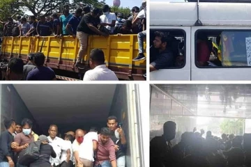 கொழும்பில் ஜனாதிபதி மாளிகைக்கு அருகில் பதற்றம்! (Video)