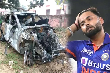 படுவேகத்தில் மோதி விபத்துக்குள்ளான ரிஷப் பண்ட் கார்., சிசிடிவி காட்சி வெளியீடு