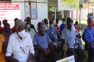 ஐந்து அம்ச கோரிக்கைகளை முன்வைத்து வவுனியாவில் சத்தியாக்கிரக போராட்டம்