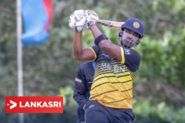 6 பந்துக்கு 6 சிக்ஸர்கள் பறக்க விட்ட இலங்கை அணி வீரர்! மிரண்டு போன எதிரணி... வைரலாகும் வீடியோ