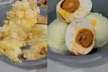 எதே.. வாத்து முட்டையில் ஐஸ்கிரீமா? படுவைரலாகும் வீடியோ!