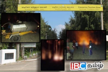 யாழ் - கசூரினா கடற்கரையை அண்மித்த பகுதிகளில் தீ பரவல்