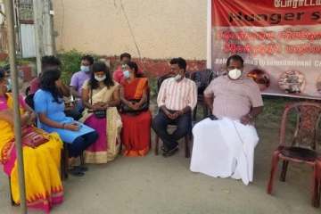 சுழற்சி முறையில் உண்ணாவிரத போராட்டத்தில் கஜேந்திரகுமார் பொன்னம்பலம் பங்கேற்பு