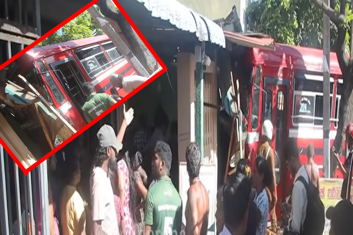 சாரதிக்கு உடல்நல குறைவு; வீட்டுக்குள் பாய்ந்த அரச பேருந்து | Driver Falls Ill Ctb Bus Crashes House Accident