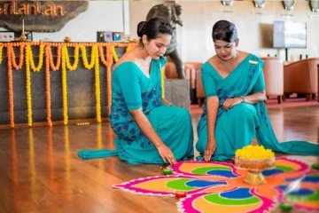 விமான நிலையத்தில் கொண்டாடப்பட்ட தீபாவளி